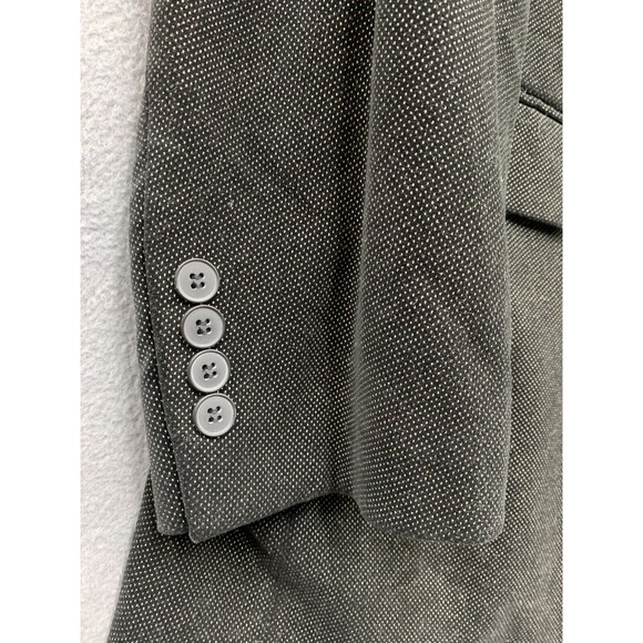 Andrew Fezza ASSETS  Velour Two Button Blazer Mens Size  46L Black Notch Vented - Picture 15 of 16